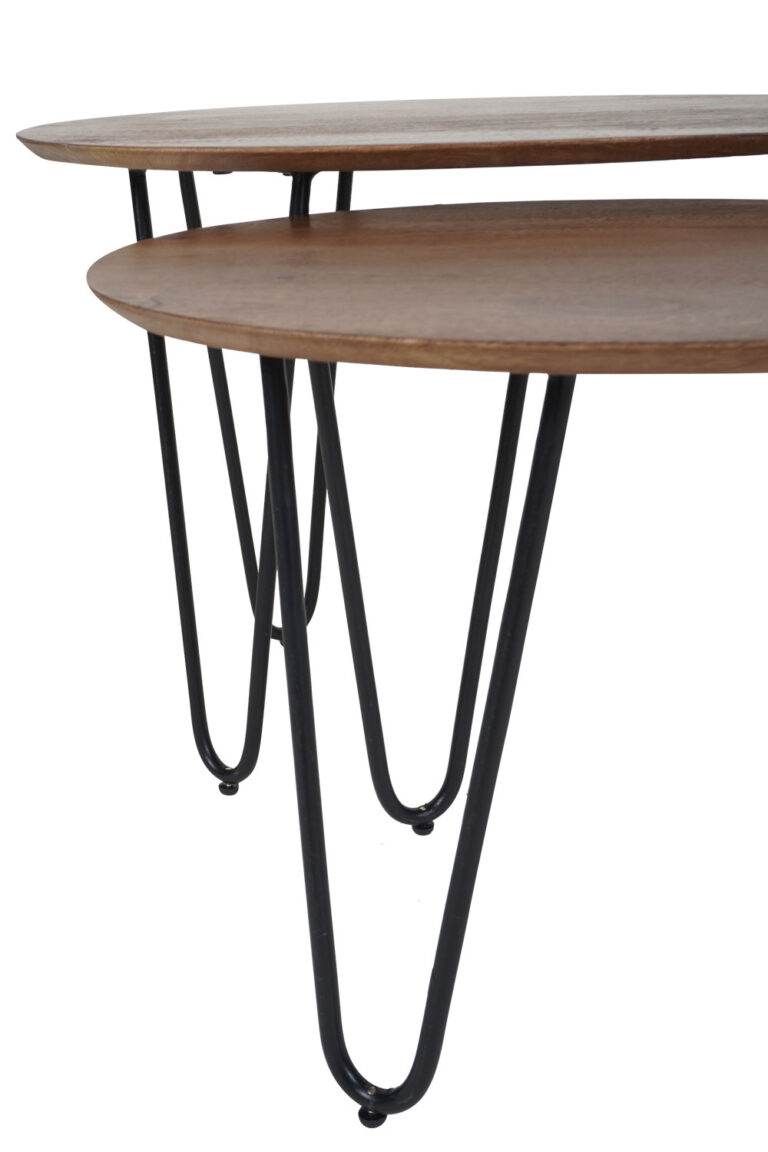 Salontafel Fabio Mangohout – Set van 2