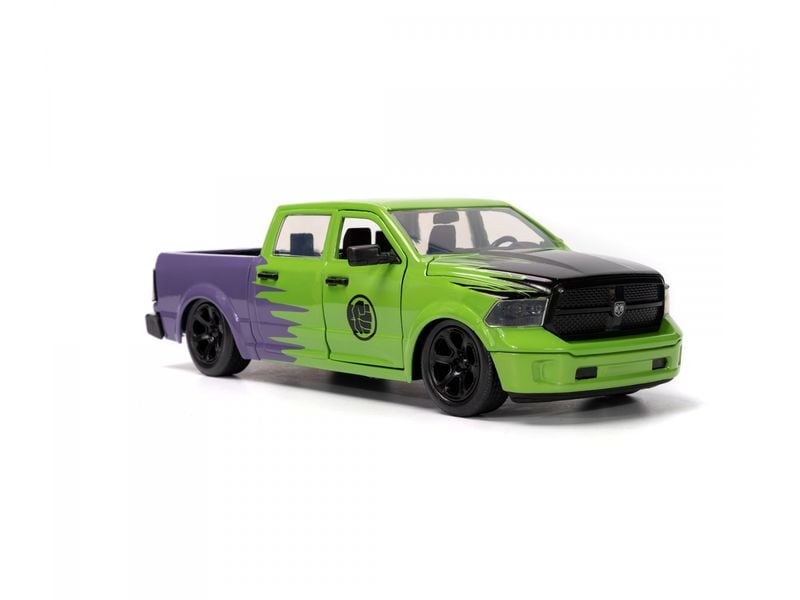 Jada Toys Ram 1500 Marvel Hulk 1:24 Dodge Ram 1500 2014 Modellauto mit Hulk Figur