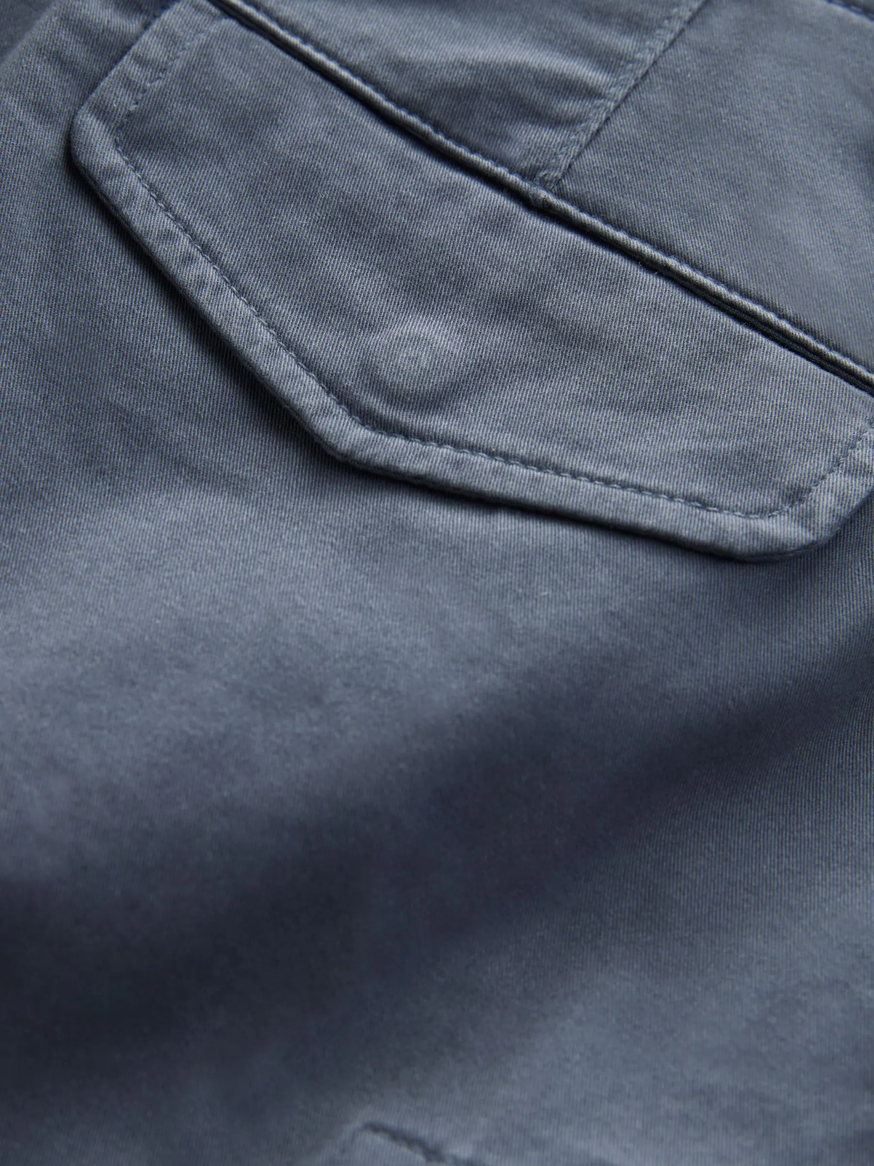 Blauw - Stretchy Korte cargobroek