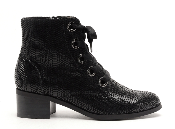 Fugitive boots bottine talons femme radieu noir