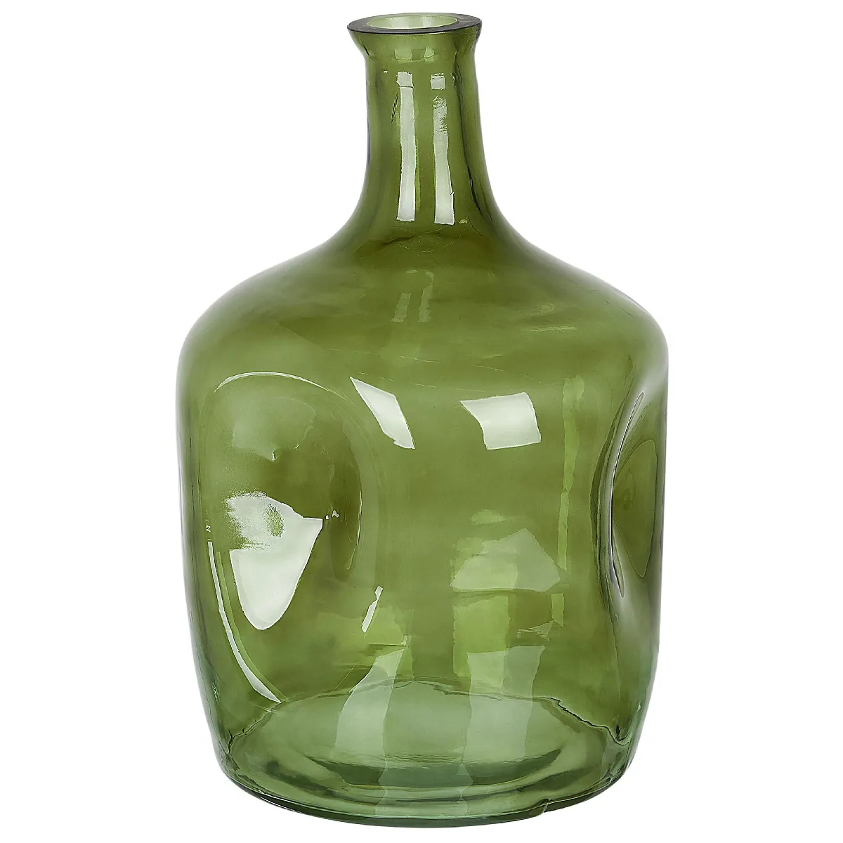 Beliani Vase Fleurs KERALA Vert olive