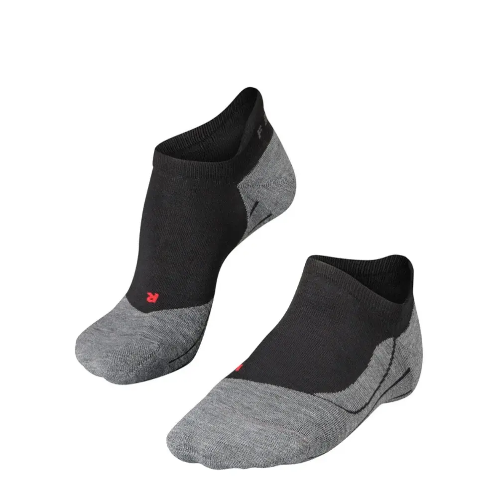 Falke RU4 Endurance Invisible Hardloopsokken Zwart/Grijs Heren