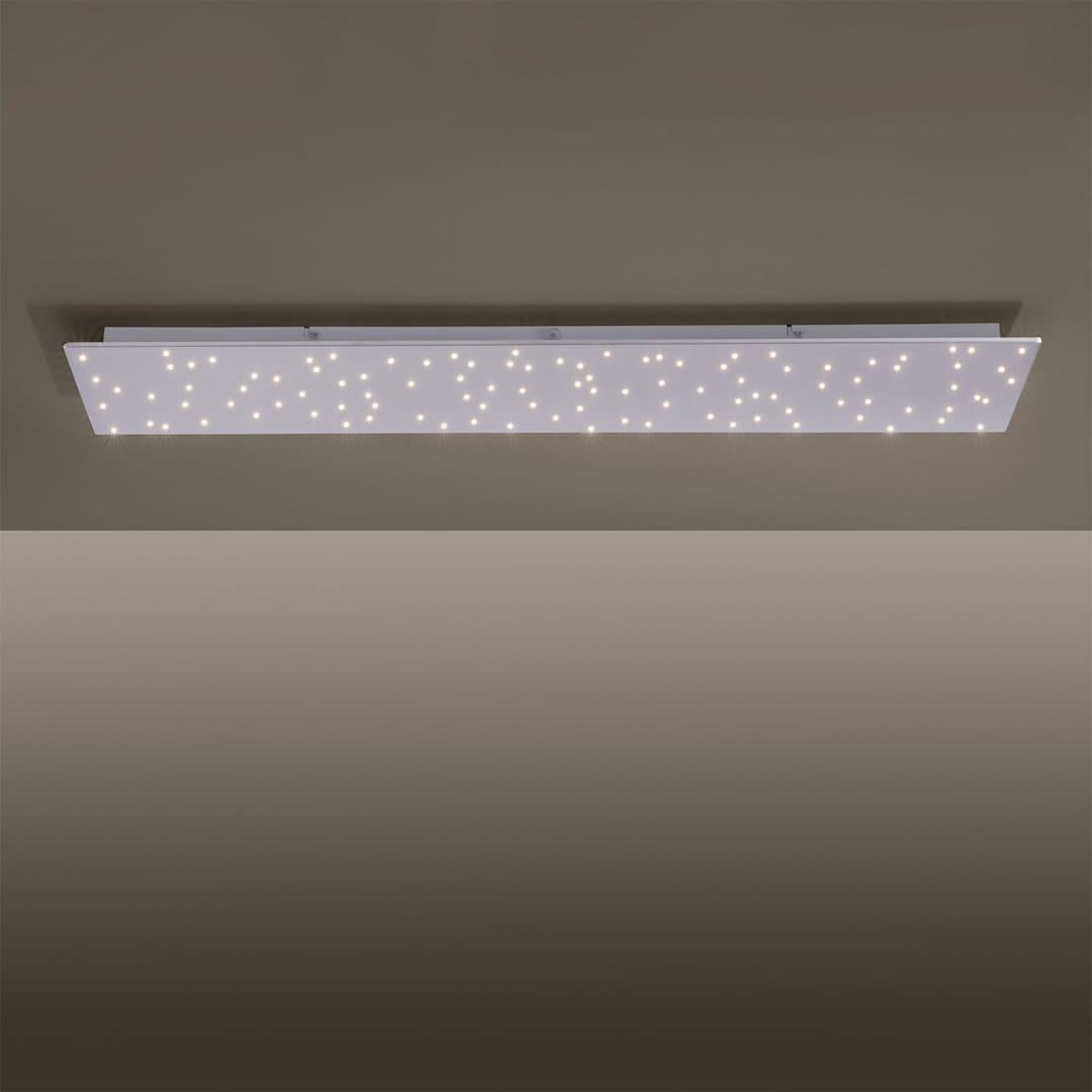 LED-Deckenleuchte Sparkle 100x25 Edelstahl