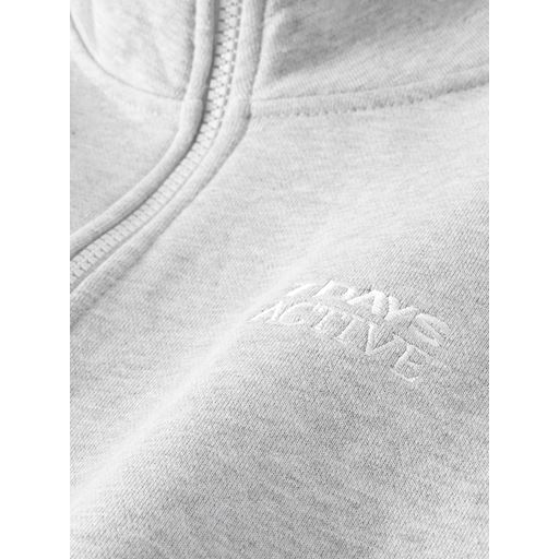 7 DAYS Active Organic Regular Half Zip Sweatshirt, Heather Grey, XL