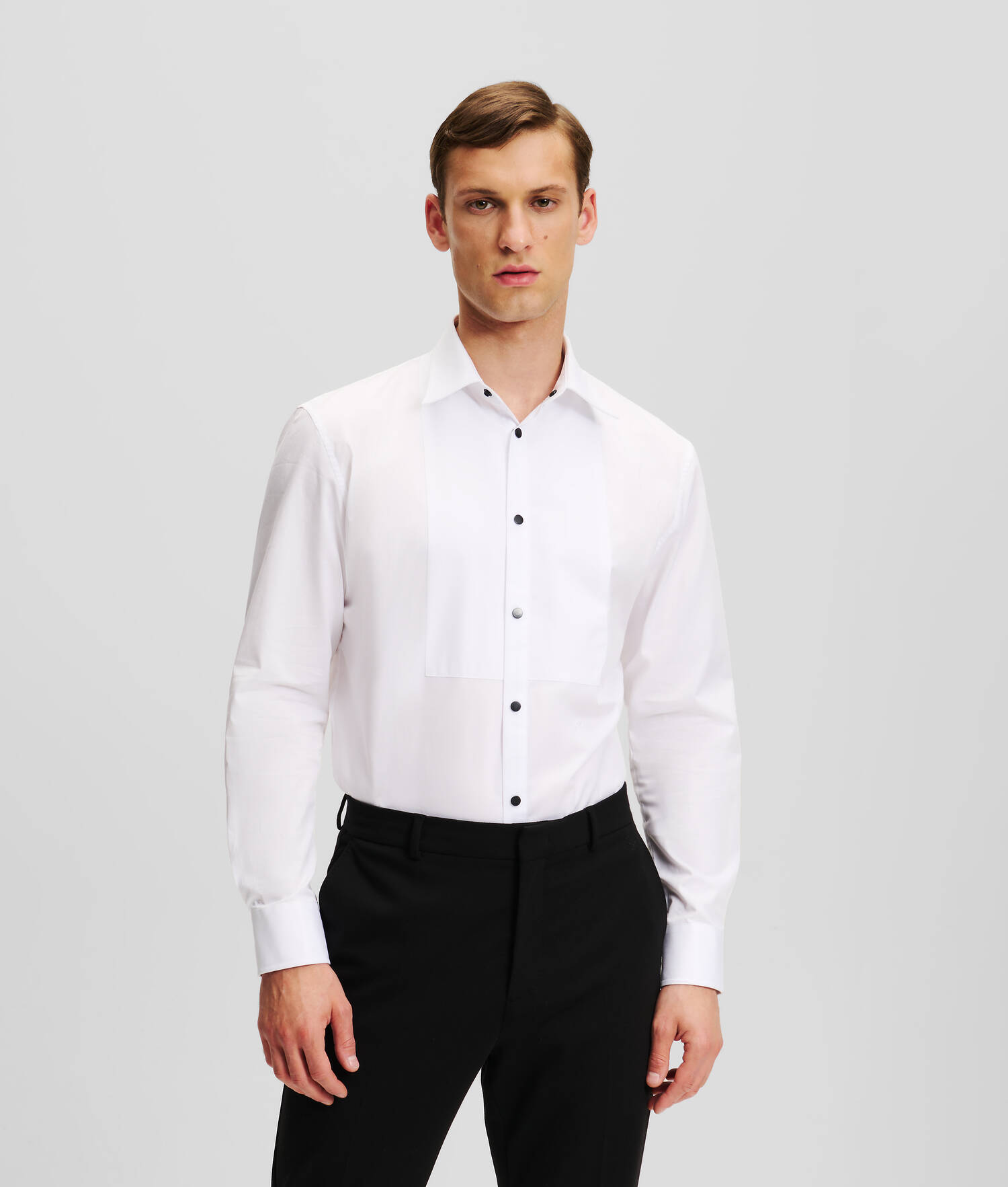 CHEMISE DE SOIRÉE À PLASTRON - Blanc