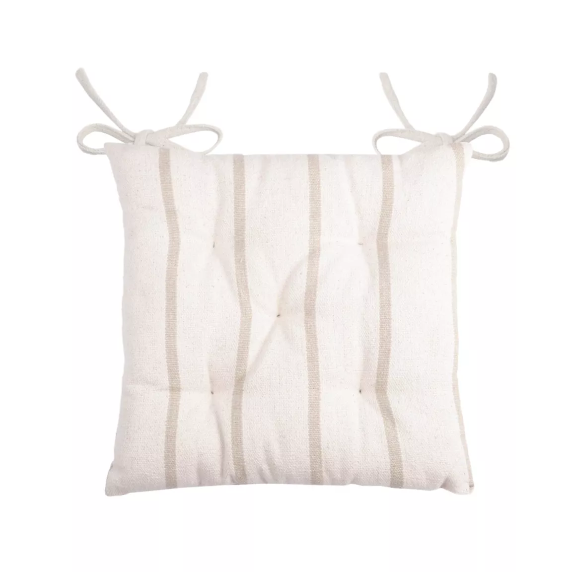 Coussin de chaise extérieur toile de coton (40 x 40 cm) Ocealys Beige