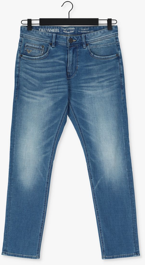 PME LEGEND donkerblauwe pme legend slim fit jeans tailwheel soft mid blue