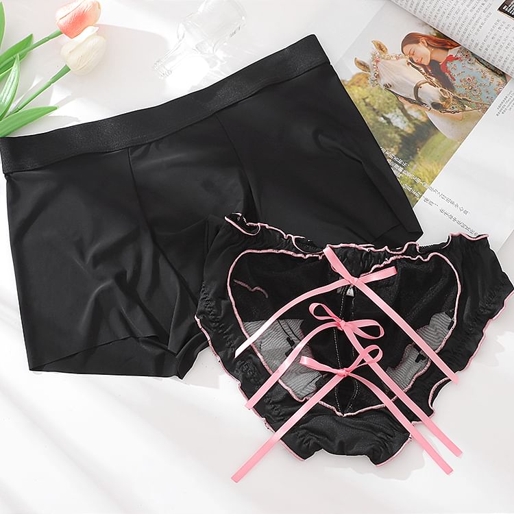 Pancherry - Koppelset: Boxershort + Slip met lintkant