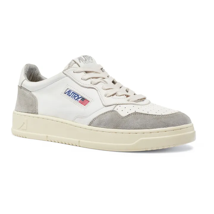 Autry Baskets Medalist Low Cuir de Chèvre/Suede | Gris