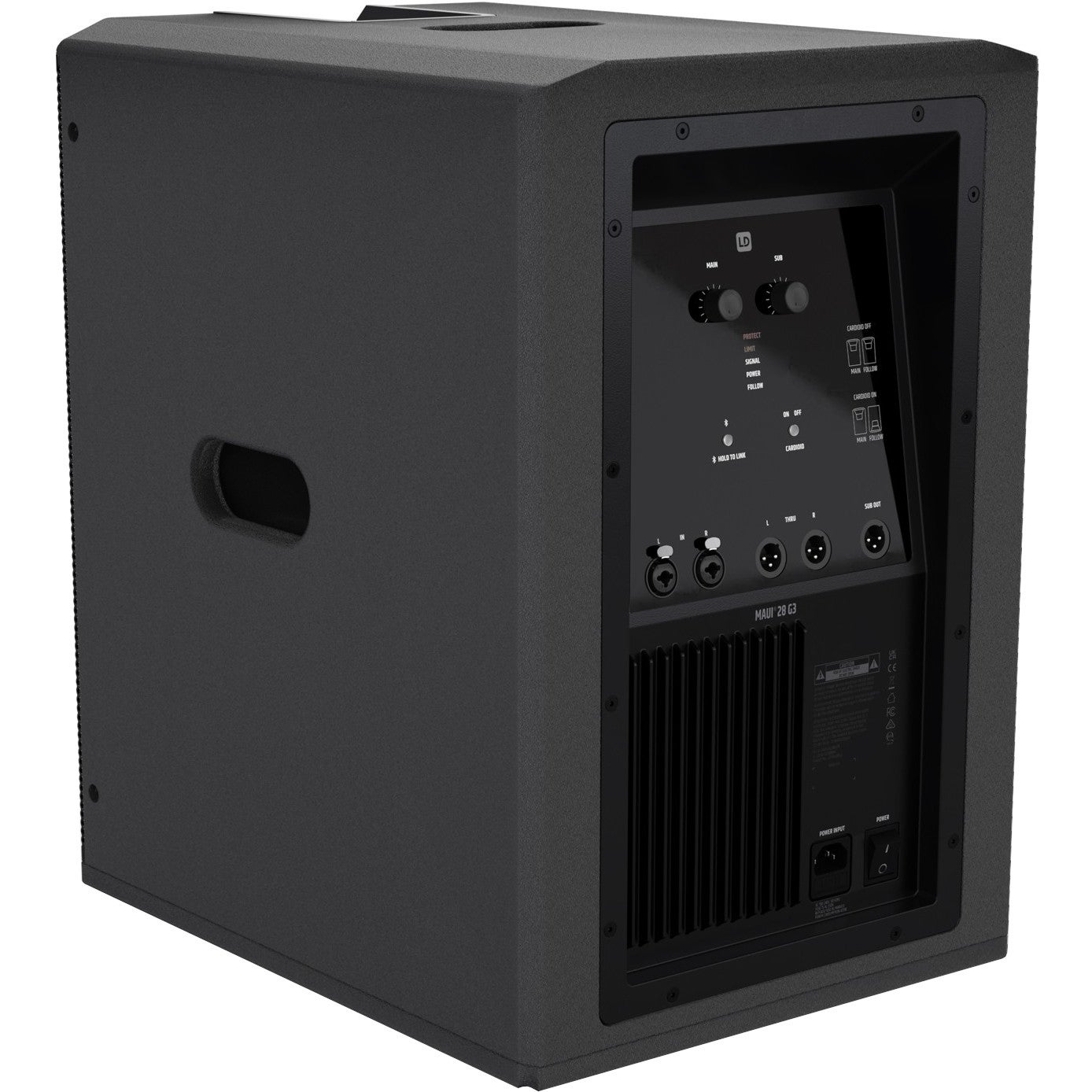 LD Systems MAUI 28 G3 SUB losse 12 inch subwoofer voor MAUI 28 G3 zwart