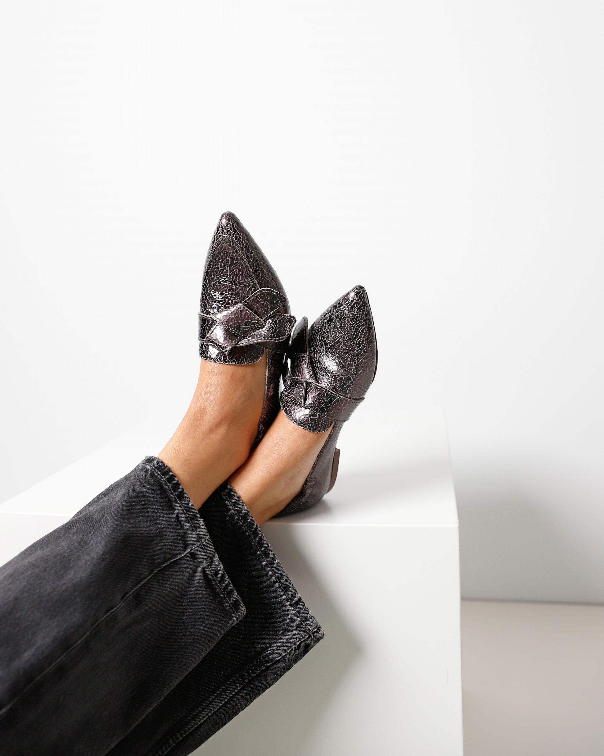 VIA VAI metallic dames loafers Lola Rayne