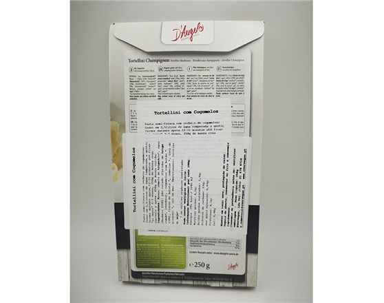 TORTELLINI D`ANGELO COGUMELOS BIO 250G
