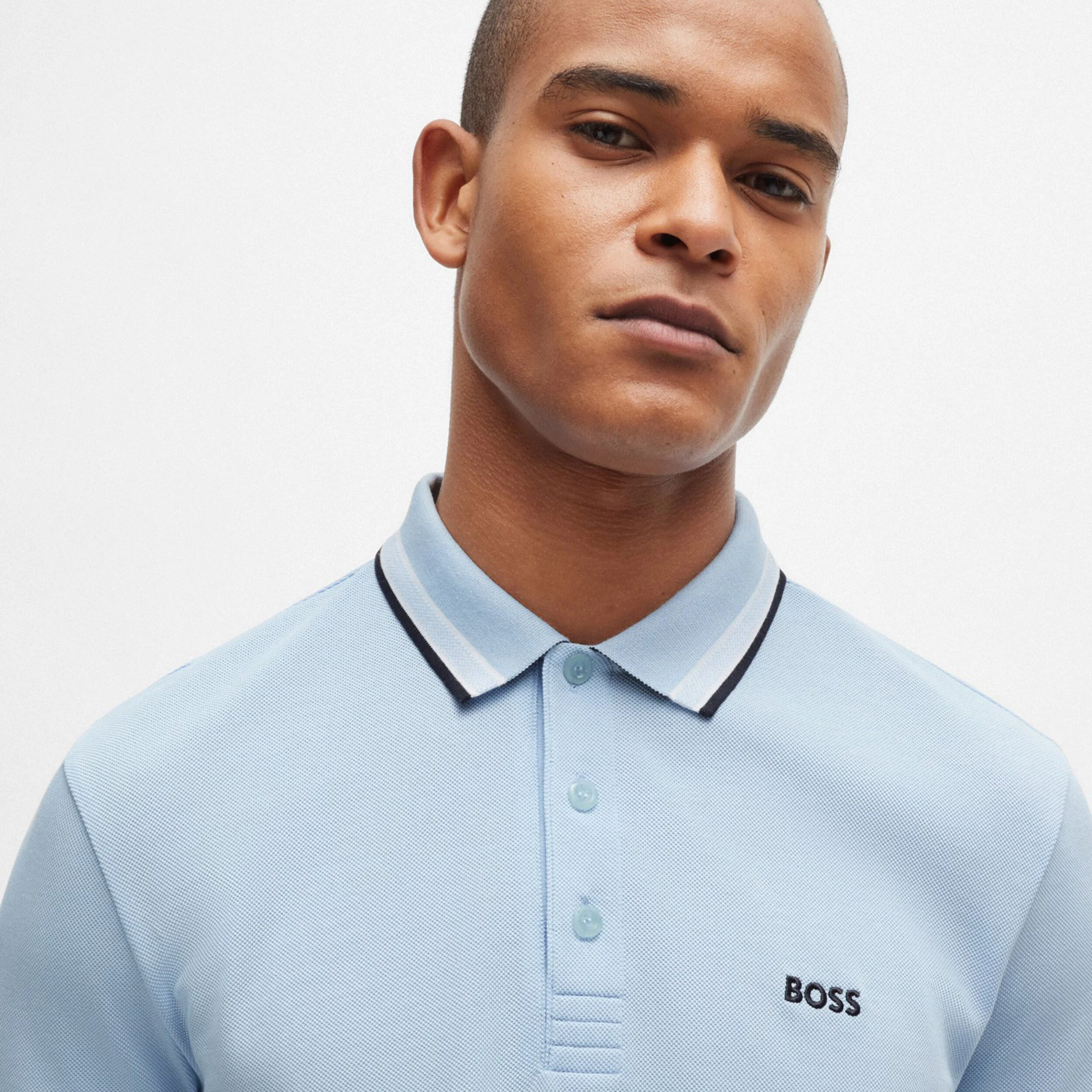 BOSS Paddy Polo Hommes - Bleu Clair