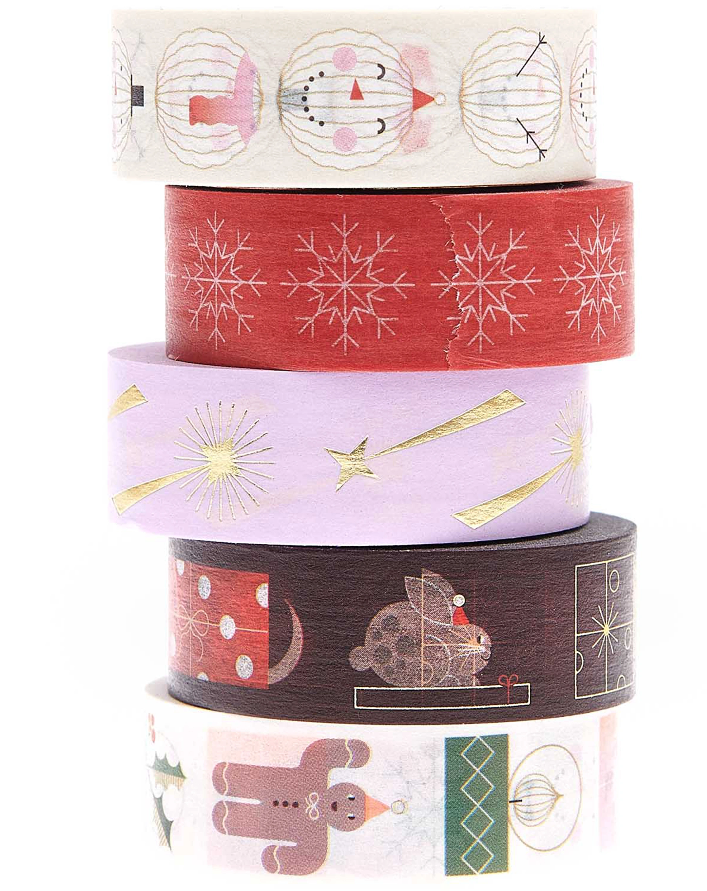 Washitape I LOVE CHRISTMAS FIGUREN 5er-Set