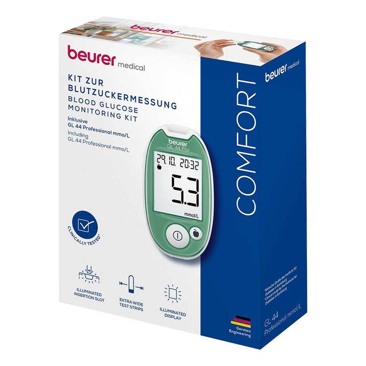 Beurer GL44 Professional Blutzuckermessger.mmol / l, 1 St
