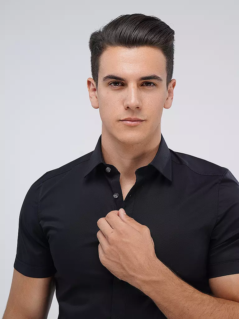 OLYMP LEVEL FIVE Business Hemd Body Fit schwarz