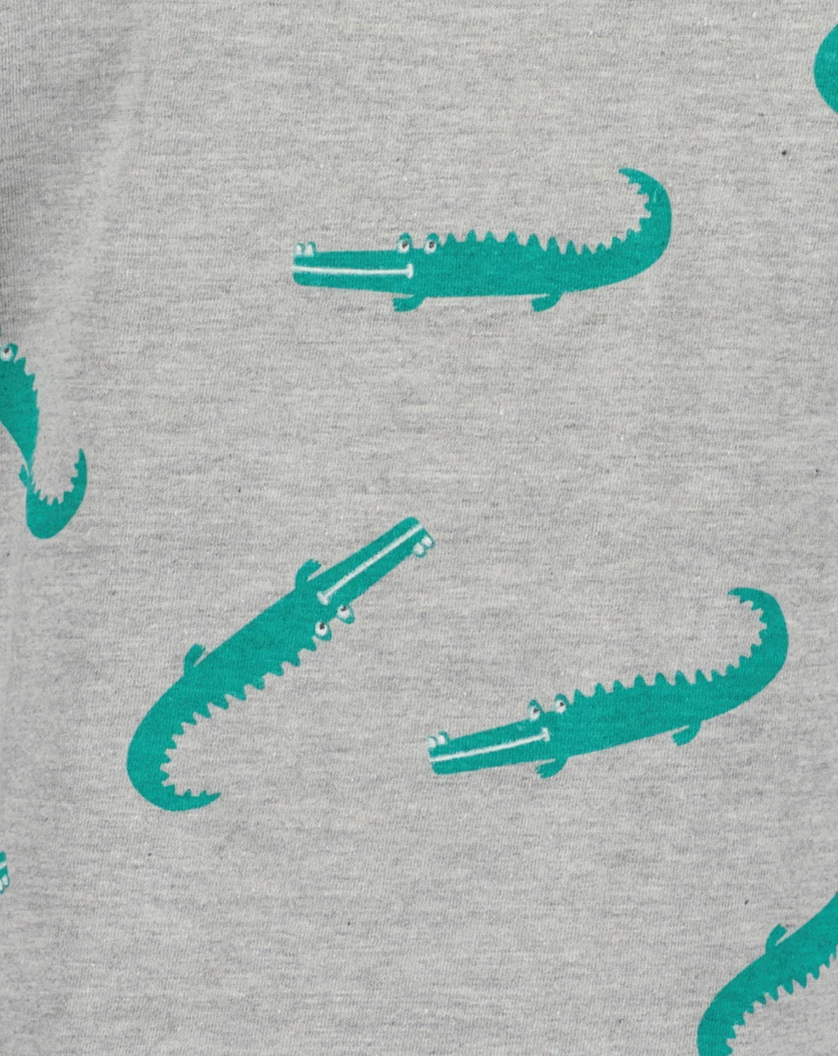 T-Shirt KROCODILE AOP in grau melange