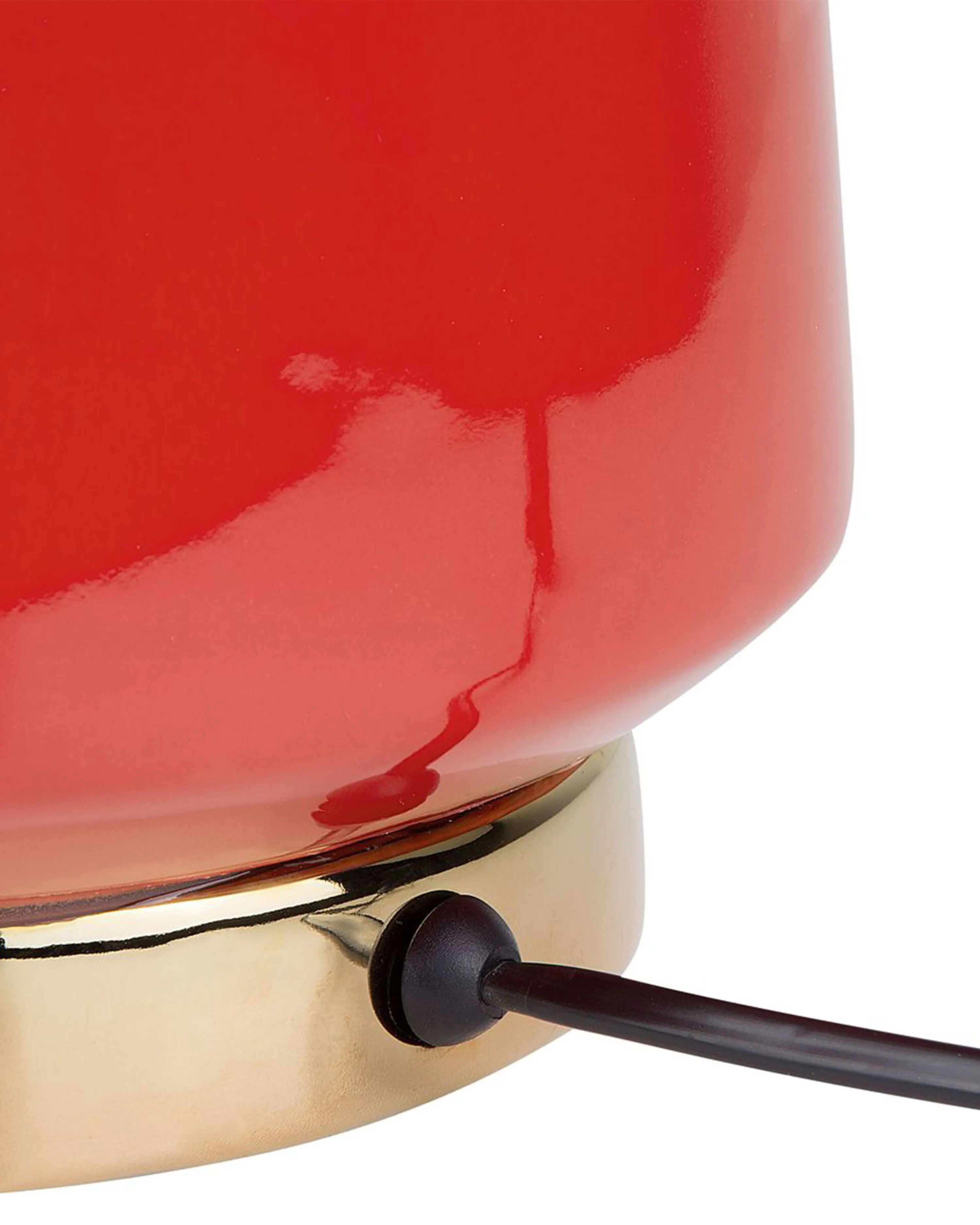 Tafellamp TRIVERSA Keramiek Rood