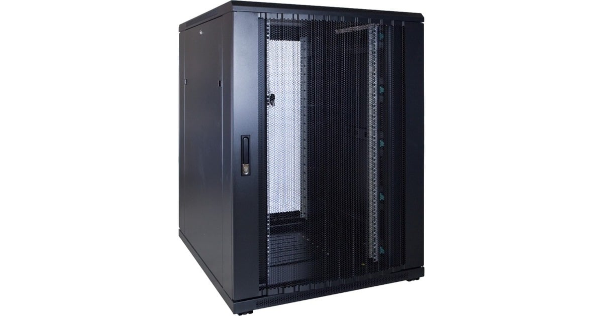 DSI22U serverkast met geperforeerde deur - DS8022PP server rack  (Zwart, 800 x 1000 x 1200mm)