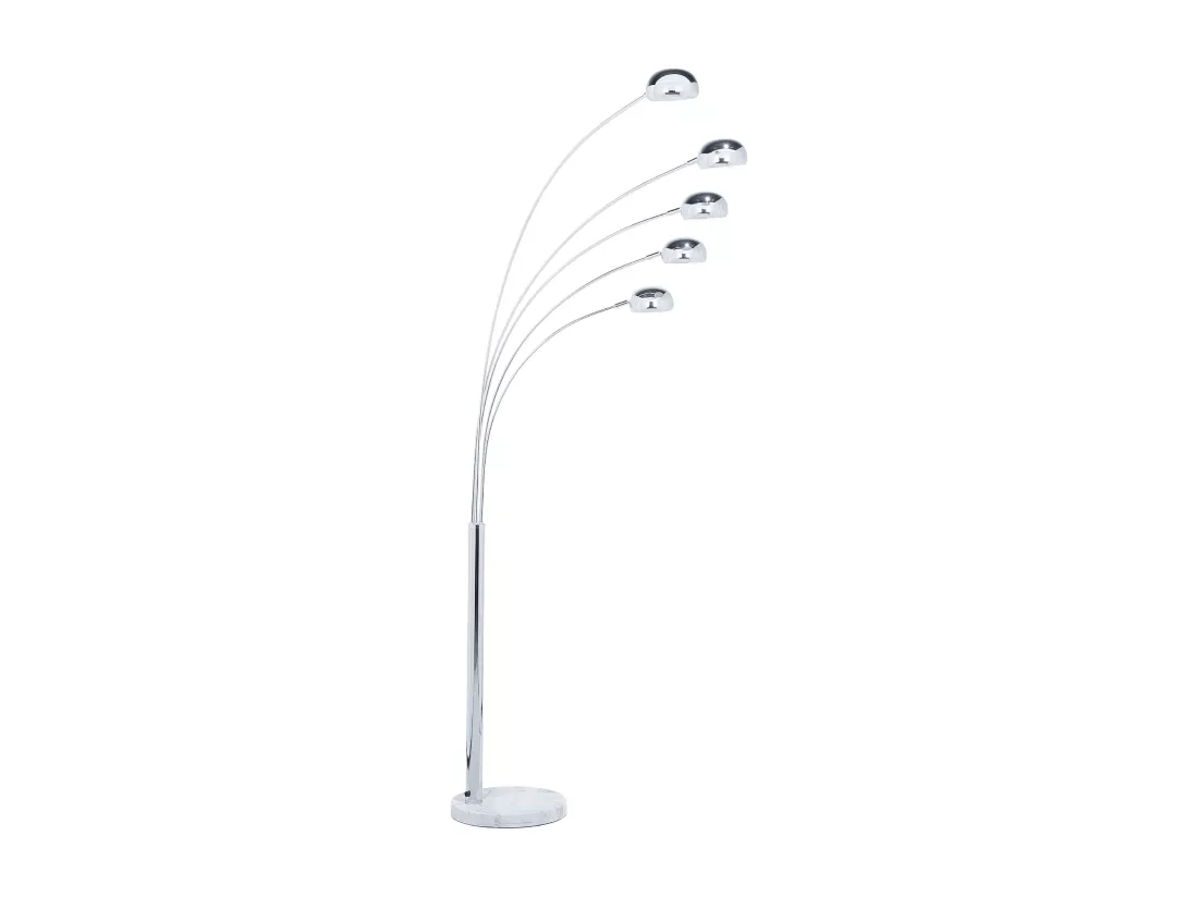 Lampadaire FLINDERS Réglable Métal Argenté