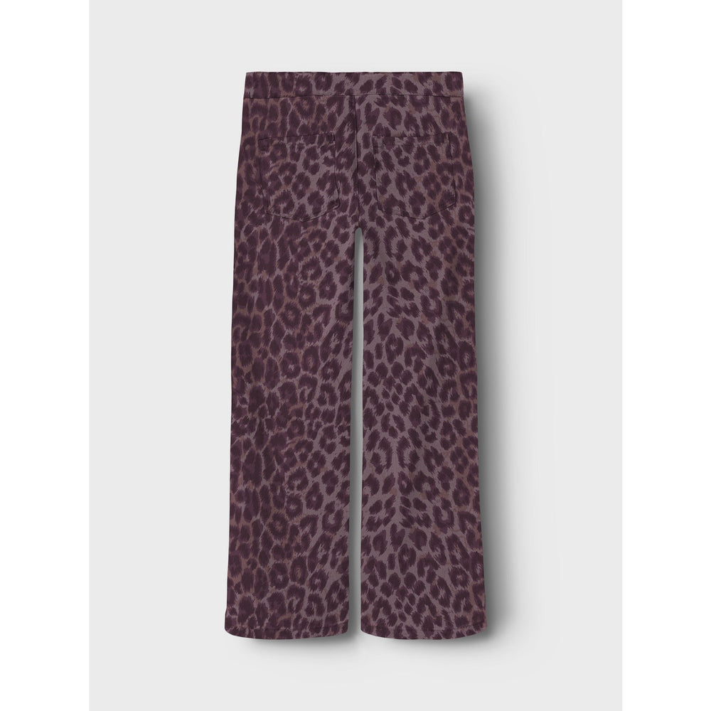 Køb Name It Burgundy Leo Nkfrose Wide Leo Twill Bukser 4002-Td R