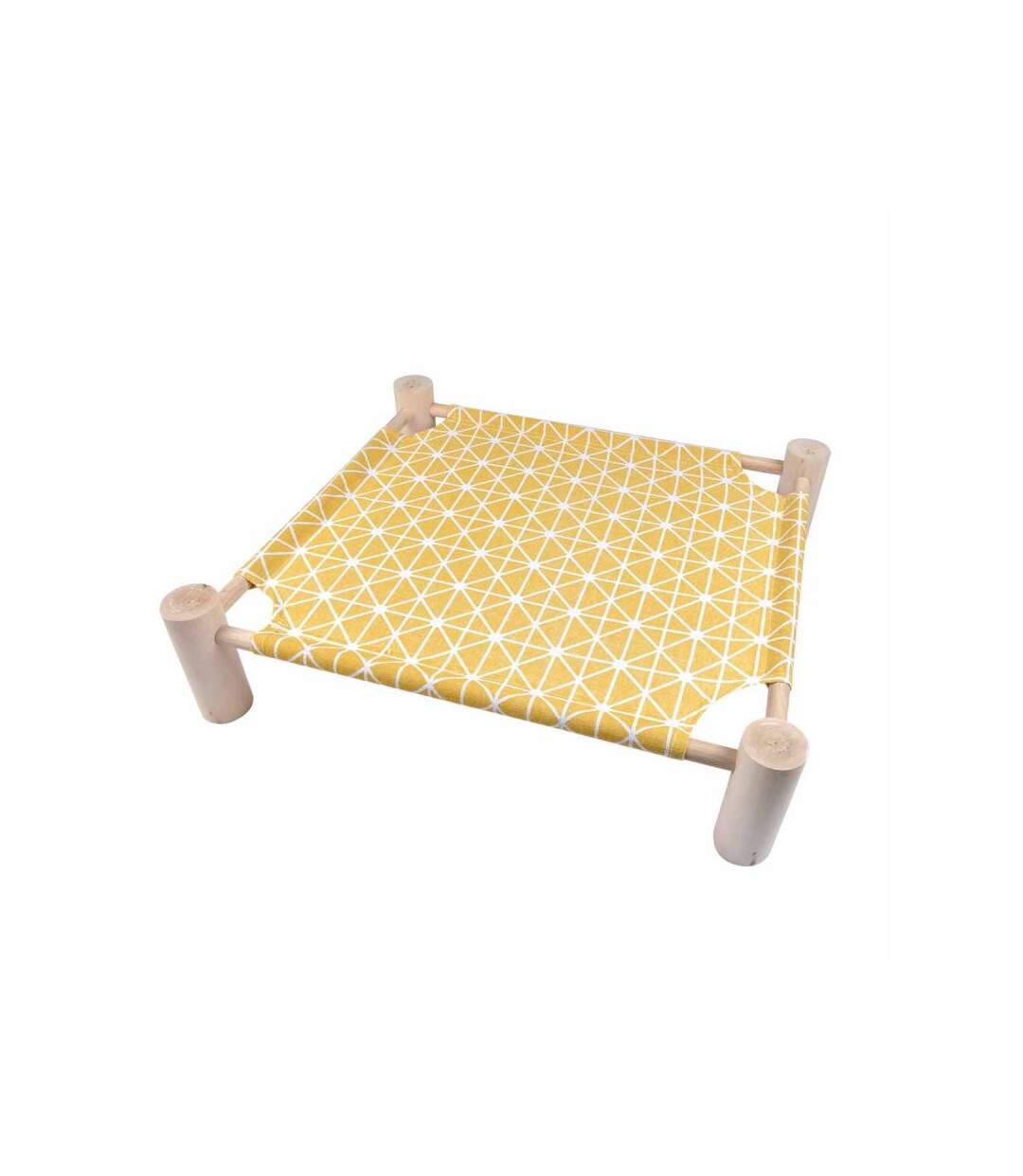 Paris Prix - Lit Hamac Pour Chat En Bois boho 53cm Moutarde