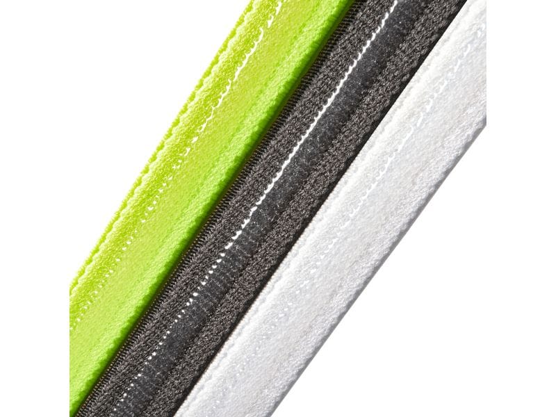 adidas Hairbands Lucid Lemon, Schwarz, Silber Packung mit 3 Haarbändern