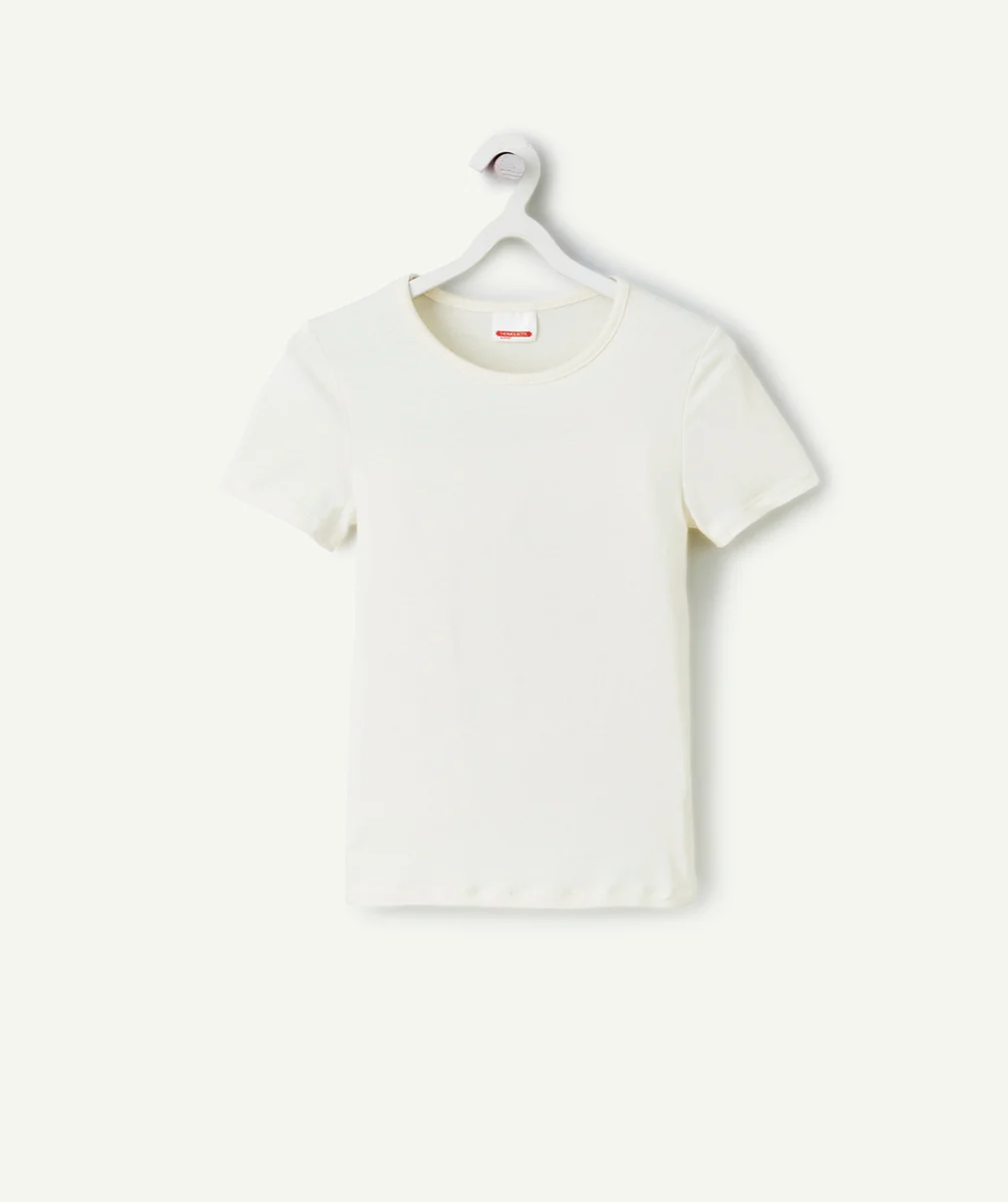 DAMARTT-SHIRT MANCHES COURTES MICROFIBRE THERMOLACTYL SENSITIVE ÉCRU