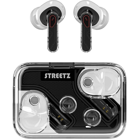 Streetz T250 transparent TWS trådløse in-ear høretelefoner - transparent