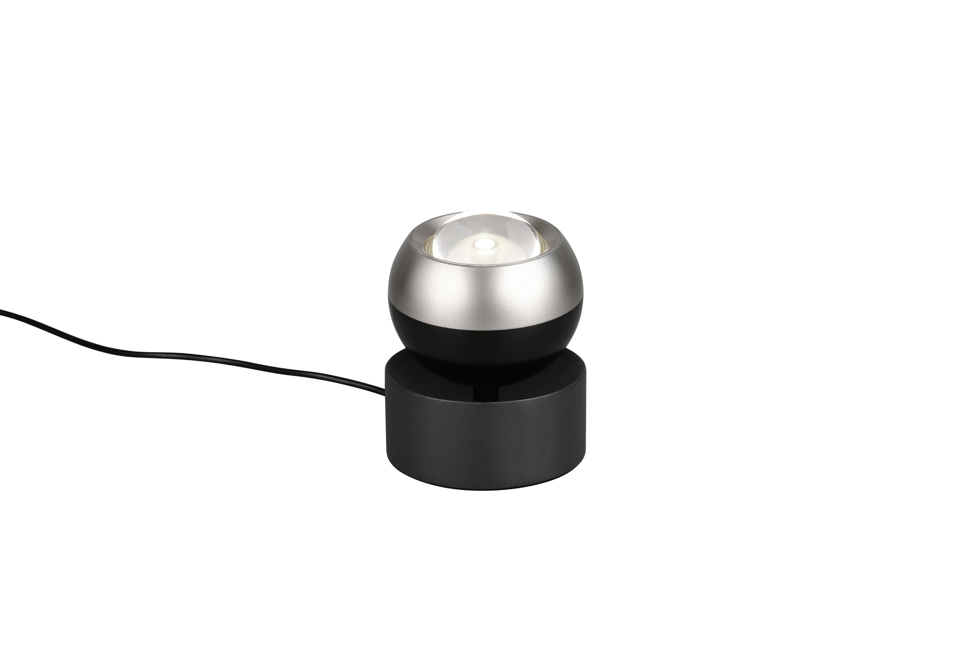 TRIO LED Tischlampe TRS ORBIT nickelfarbig