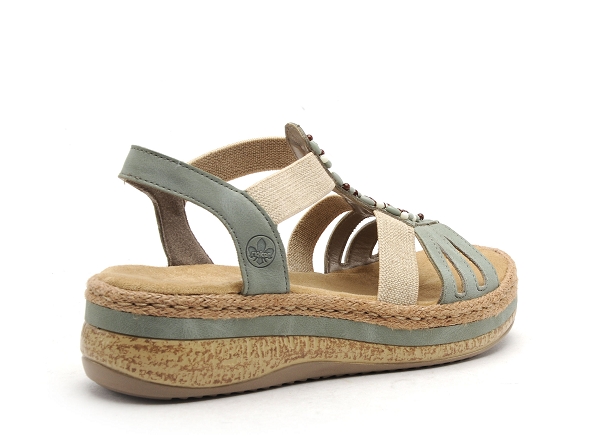 Rieker nu pieds plats femme v0920 vert