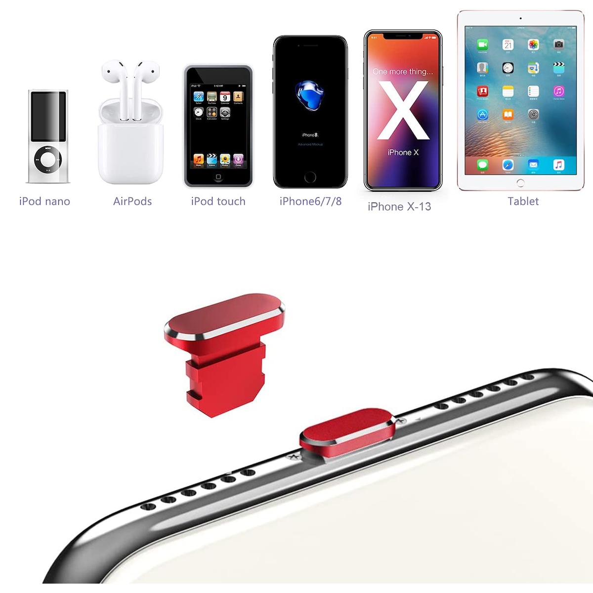 Beskyttelsesdeksel for iPhone Støvtett plugg