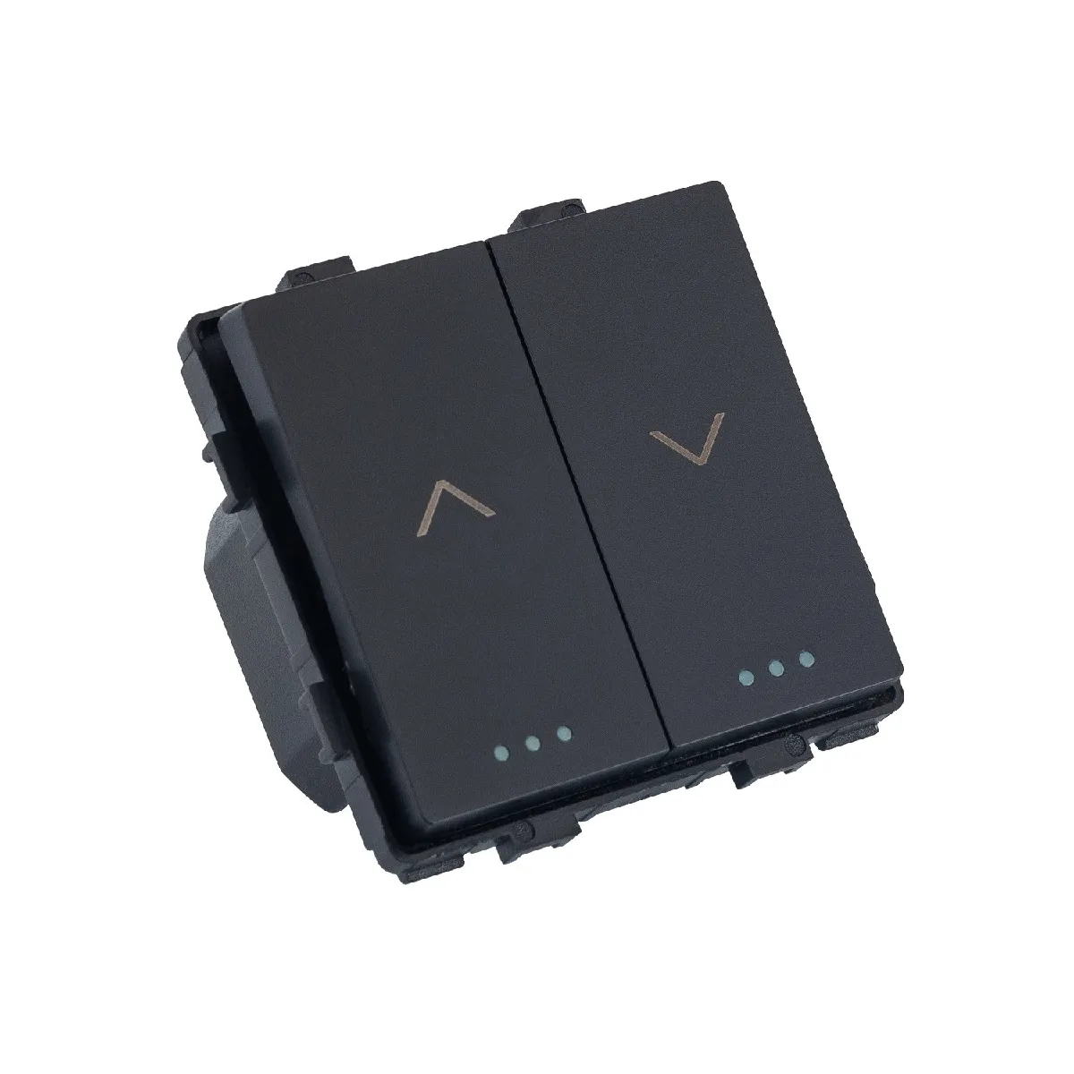 Ledkia Bouton-Poussoir pour Volets Roulants Automatiques avec Flèches Modern - Noir