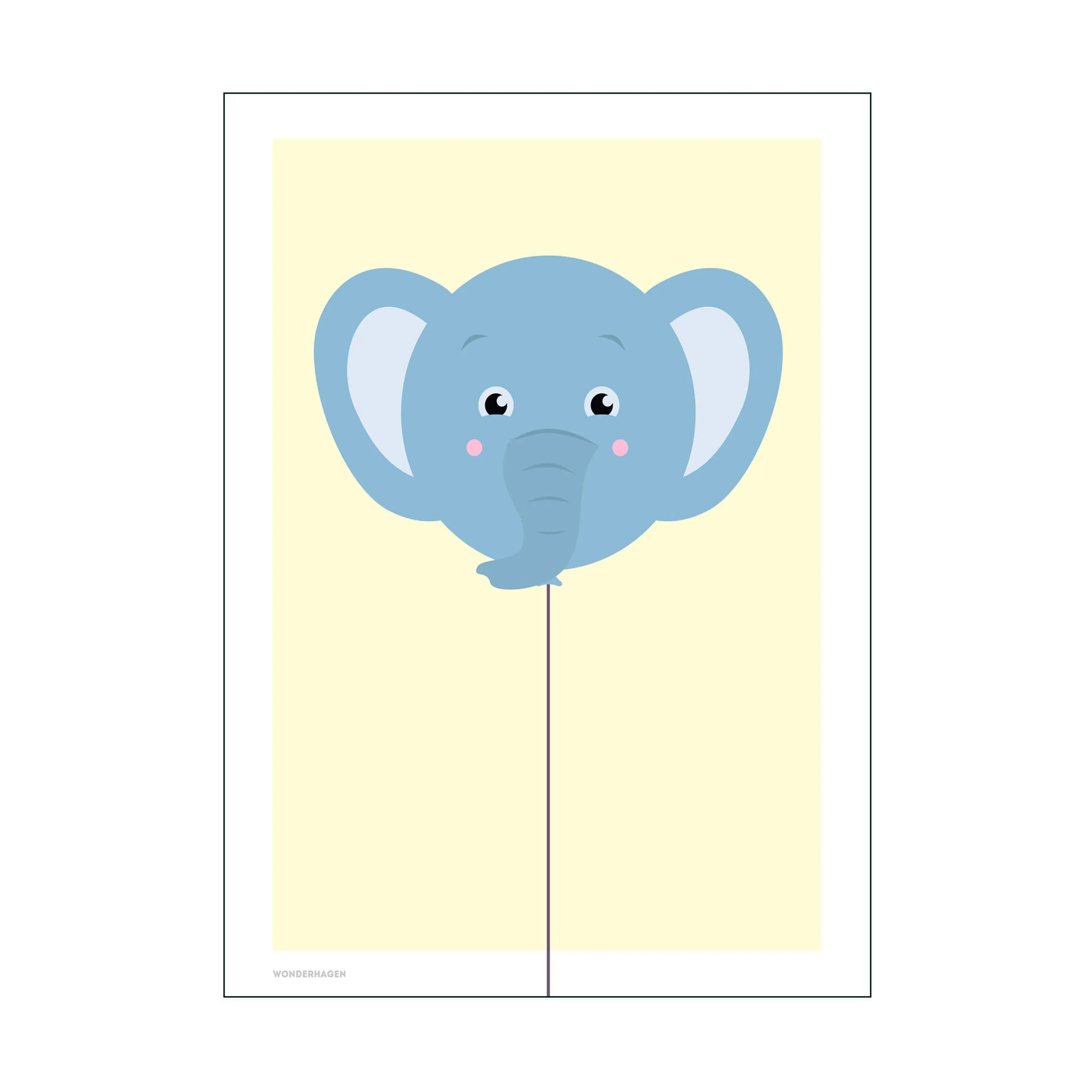 Poster&Frame Plakat - Balloon Elephant