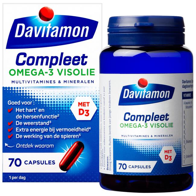 Davitamon Compleet Omega-3 Visolie Capsules