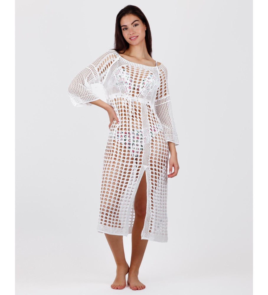Vestido longo de crochê para praia Admas