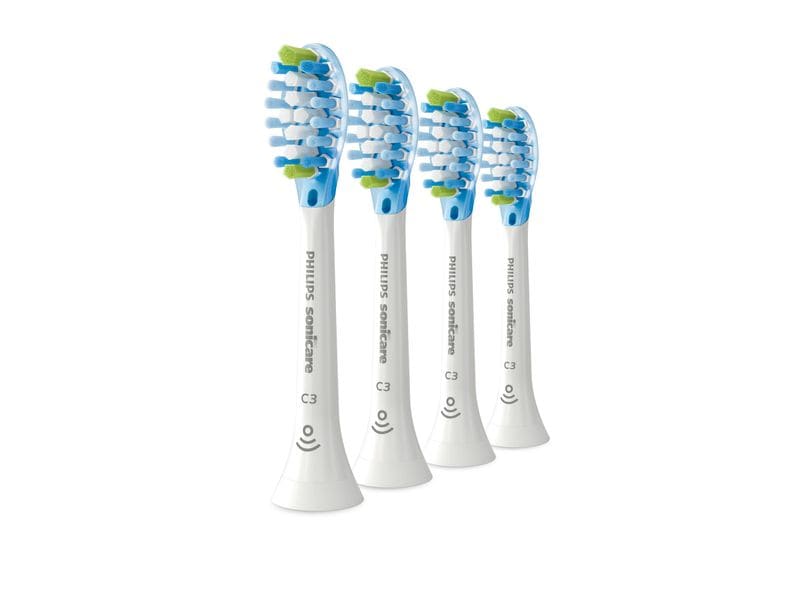 Philips Zahnbürstenkopf C3 Prem. Plaque Defense HX9044/17 4 Ersatzbürsten für Philips Sonicare Schallzahnbürsten