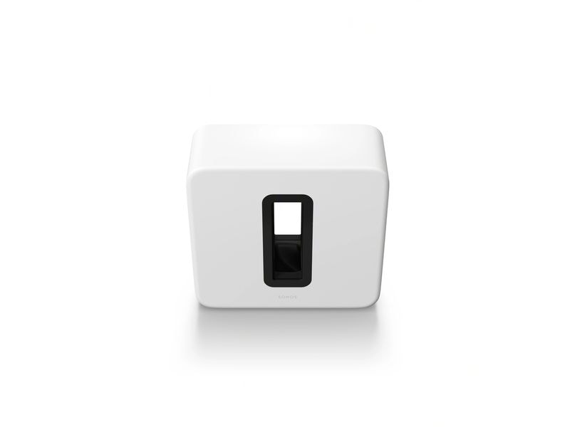 Sonos Subwoofer Sub Gen 4 Weiss Subwoofer für einen raumfüllenden Klang, bei dem Sie jeden Akkord, jede Basslinie und jeden Schlagzeugschlag hören können