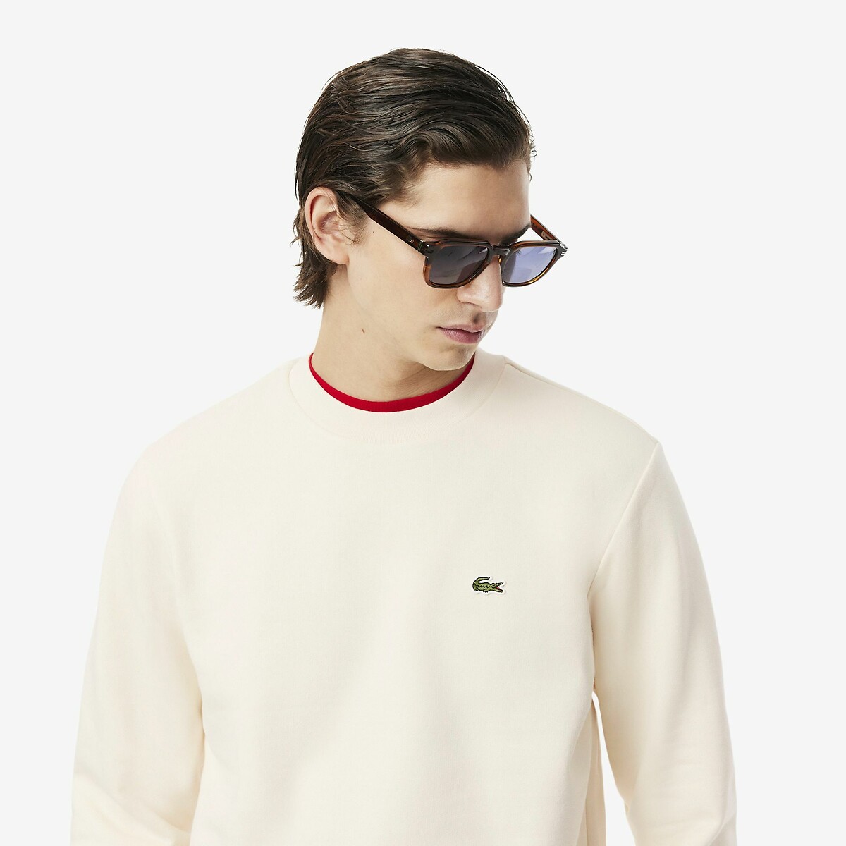LACOSTE<br>Suéter de gola redonda
