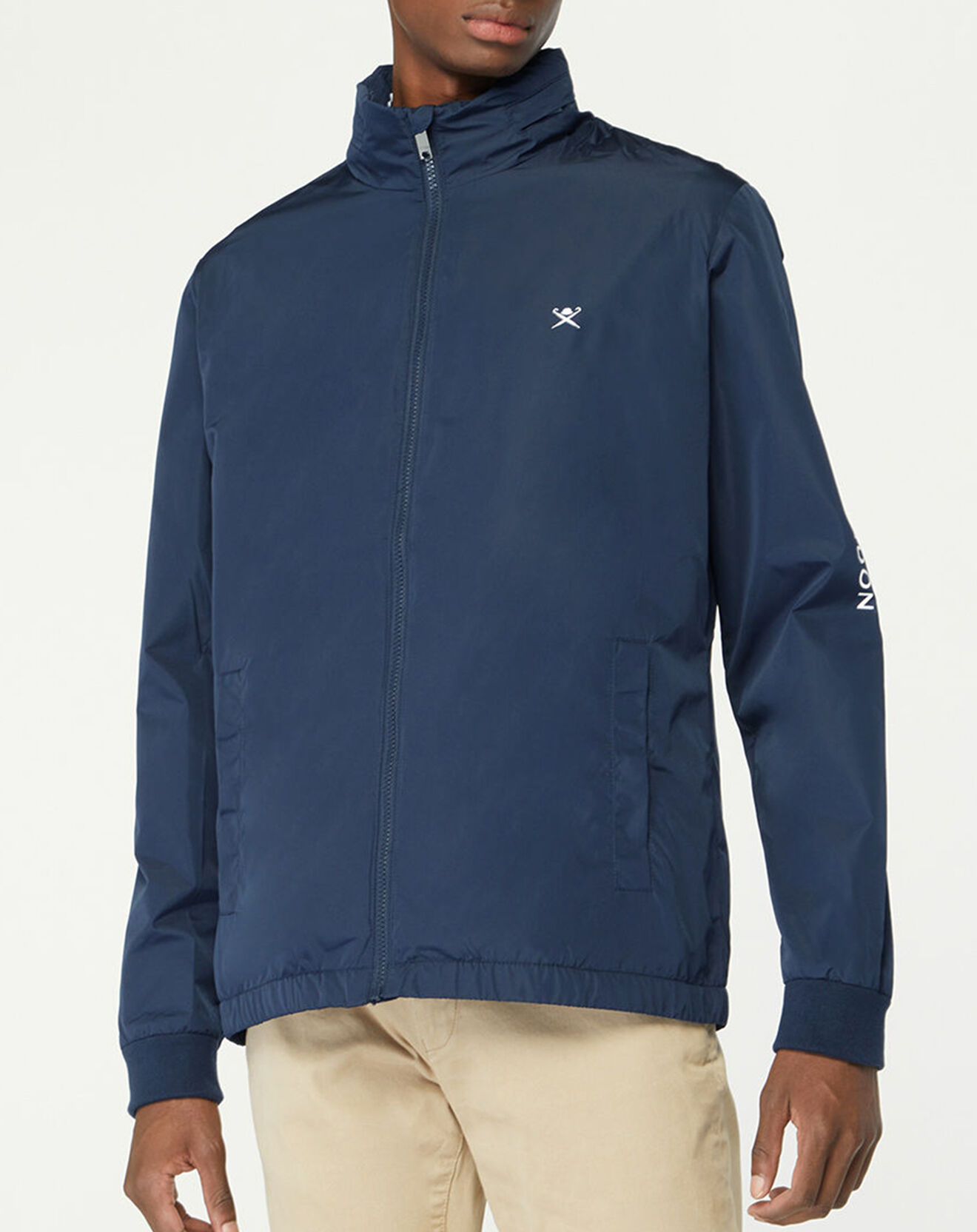Hackett London Coupe-Vent Hood Logo bleu