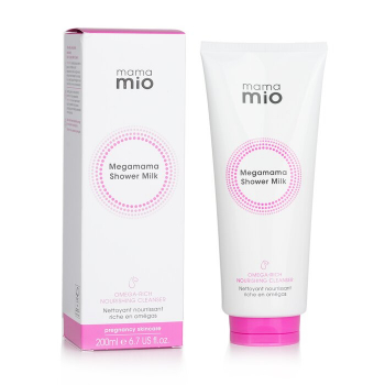 Mama Mio Megamama Shower Milk - Limpador nutritivo rico em ômega  200ml/6.7oz