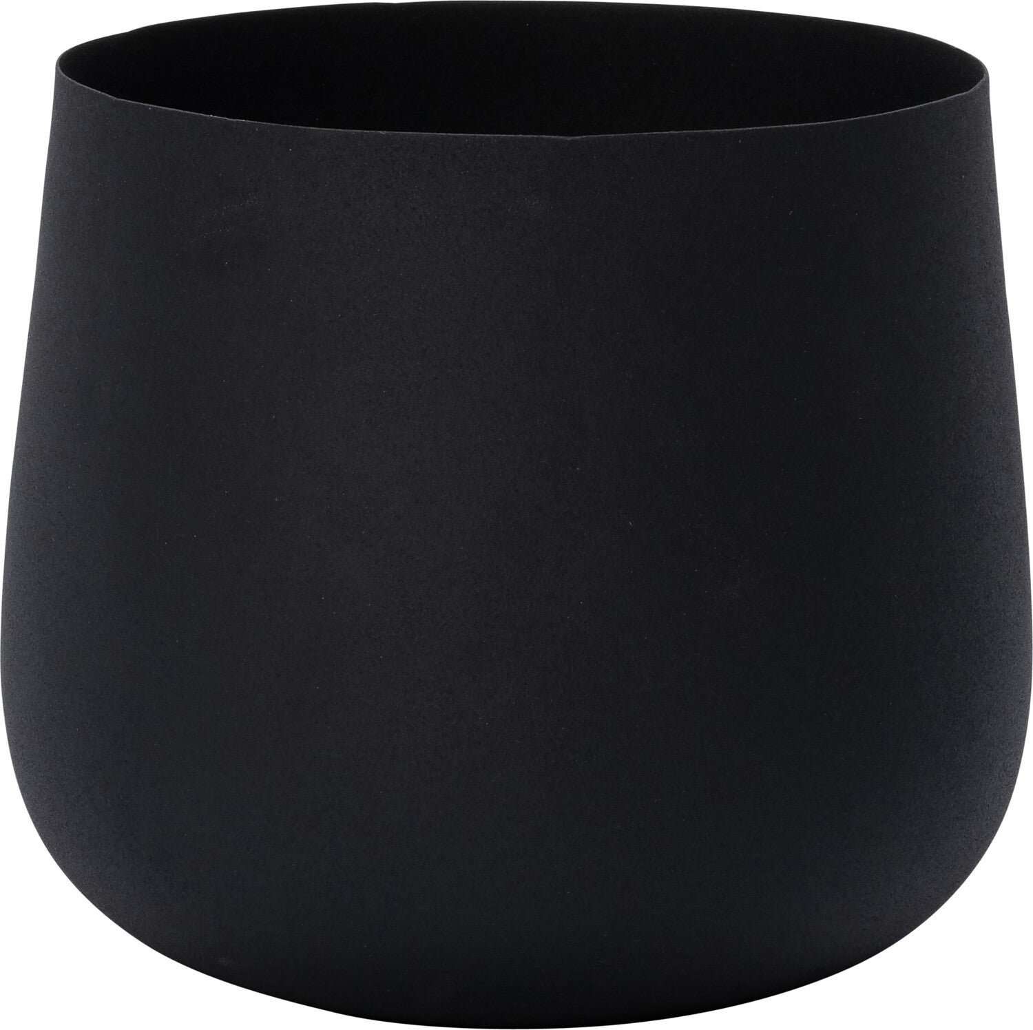 Intratuin bloempot Nilo zwart D 21 H 19 cm