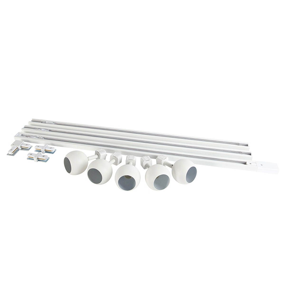 Smart 1-fase railsysteem incl. 5 Wifi GU10 wit - Iconic Gissi