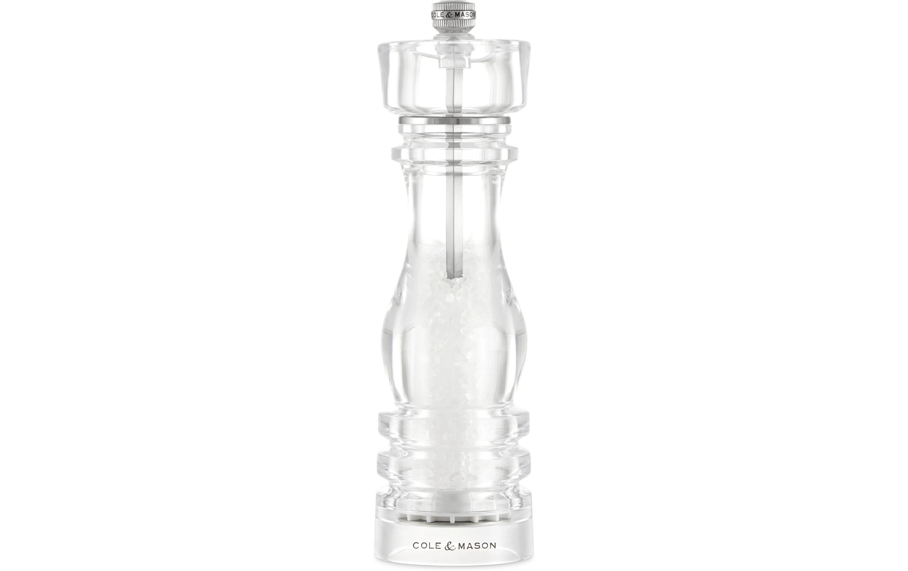 Salzmühle London 22 cm, TransparentGewürzmühle für Salz