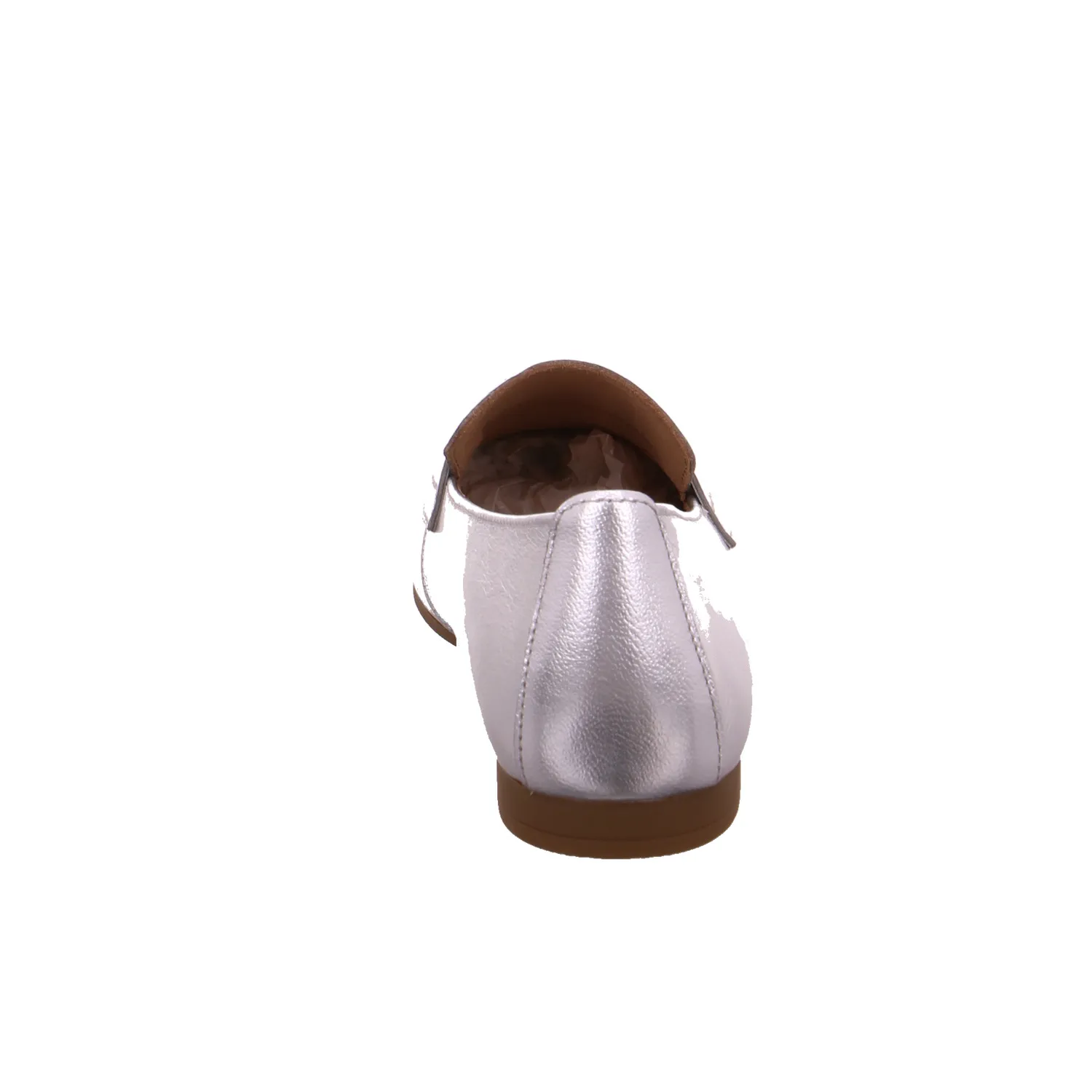 GABOR Slipper Silber Leder  