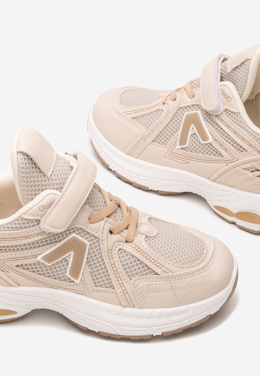 Baskets pour garçons beige Bloppy