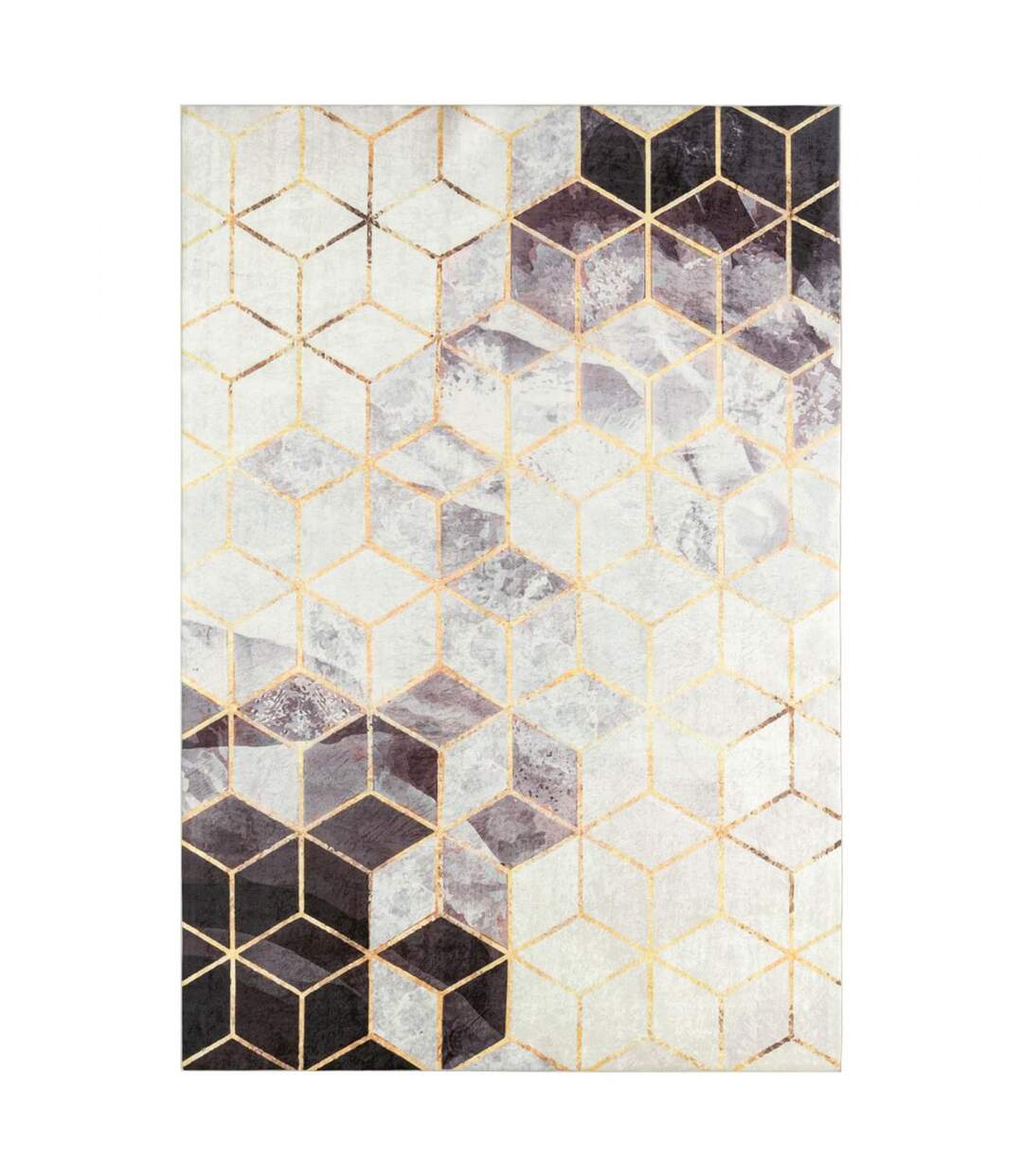 Tapis salon IMPNUM 42 en polyester doux et soyeux Lavable 30°