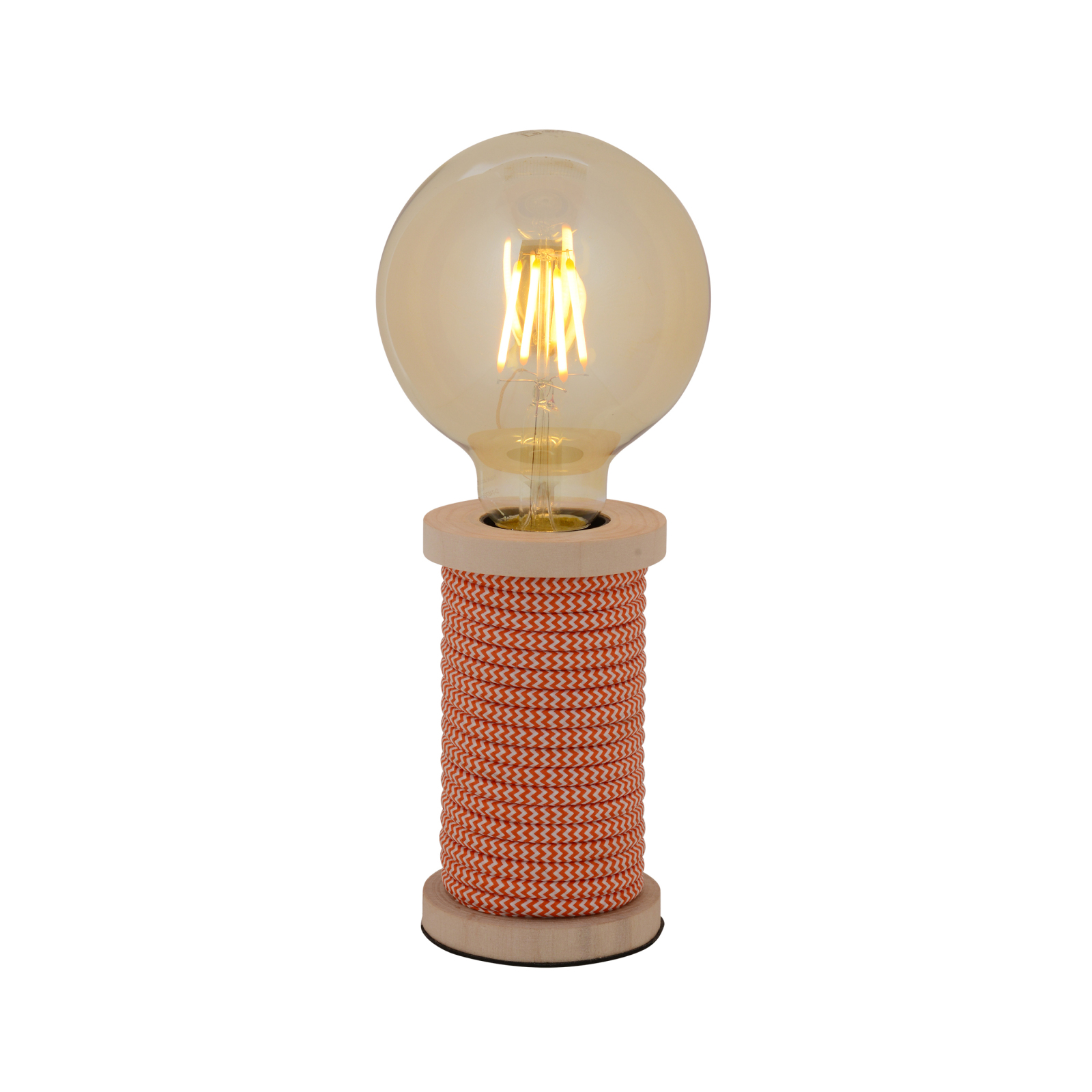 Tischleuchte MAX - orange-weiß - 12 cm hoch