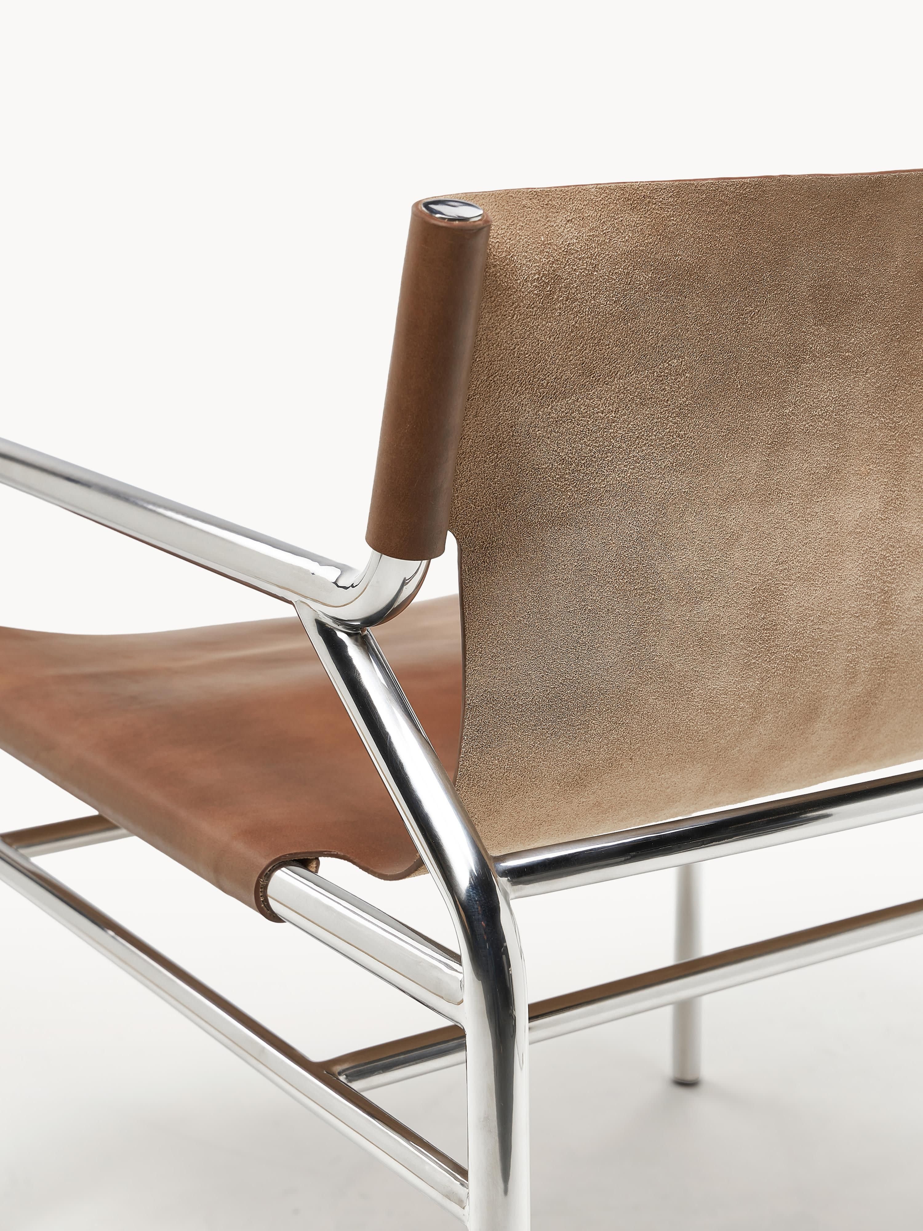Leren loungefauteuil Dion