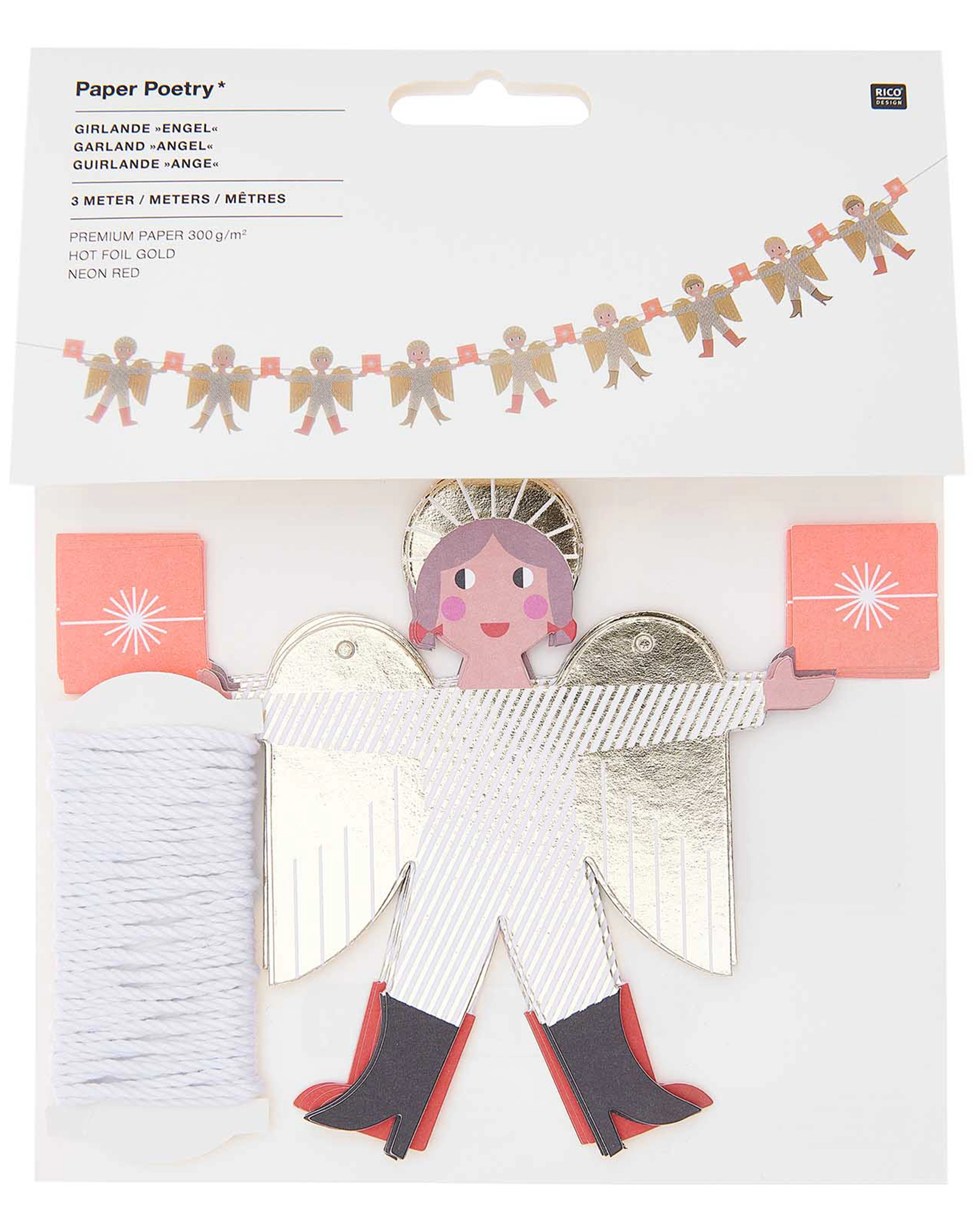 Girlande I LOVE CHRISTMAS - ENGEL (3m)